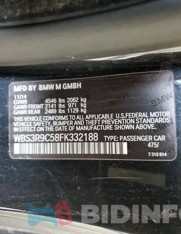 WBS3R9C58FK332188 Photo# 12