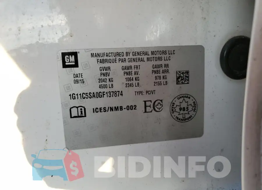 1G11C5SA0GF137874 Photo# 12