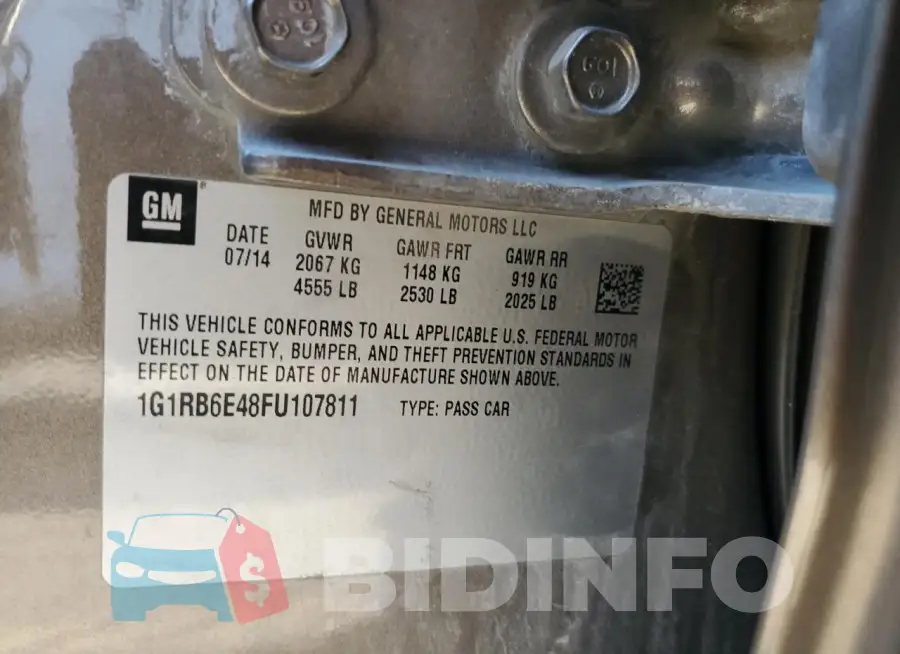1G1RB6E48FU107811 Photo# 13
