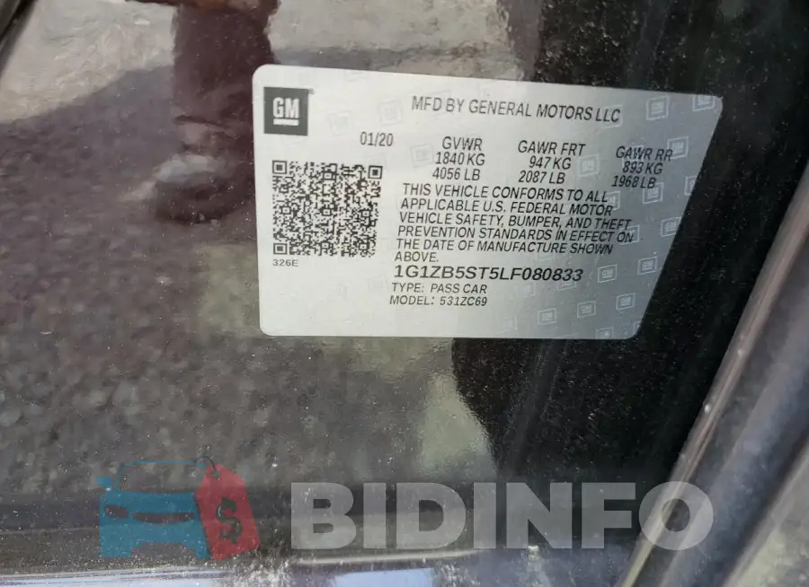 1G1ZB5ST5LF080833 Photo# 12