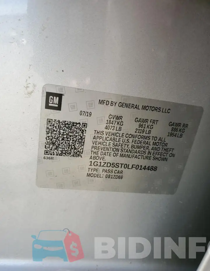 1G1ZD5ST0LF014488 Photo# 12