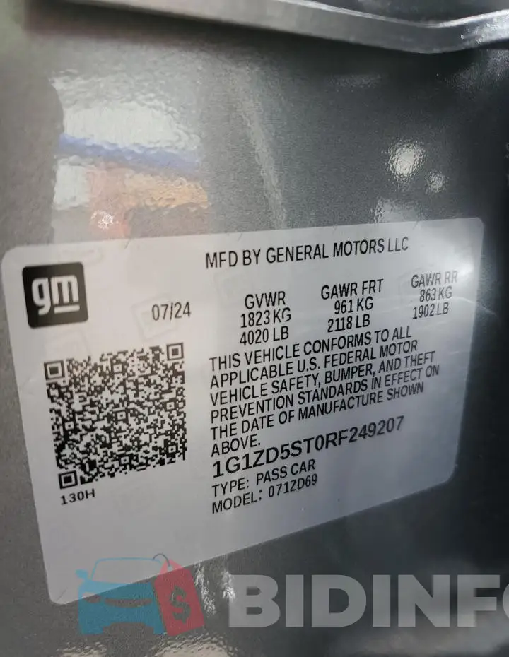 1G1ZD5ST0RF249207 Photo# 13