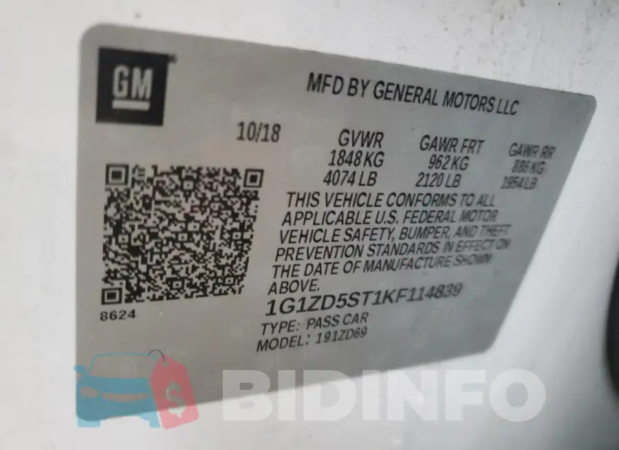 1G1ZD5ST1KF114839 Photo# 13