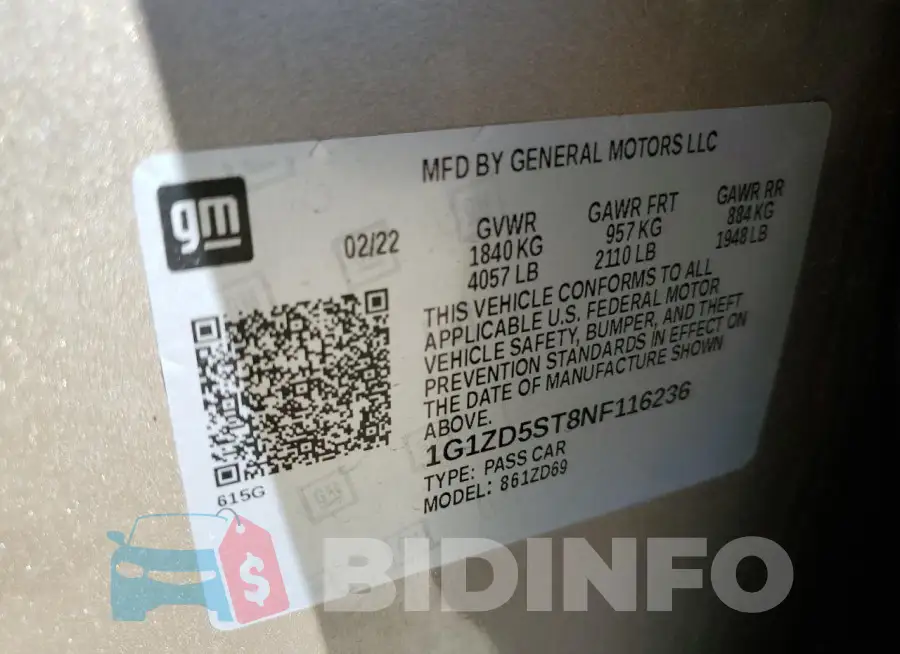 1G1ZD5ST8NF116236 Photo# 13