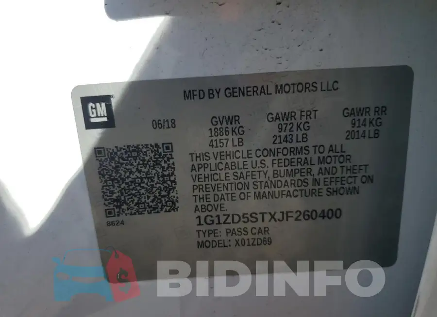 1G1ZD5STXJF260400 Photo# 13
