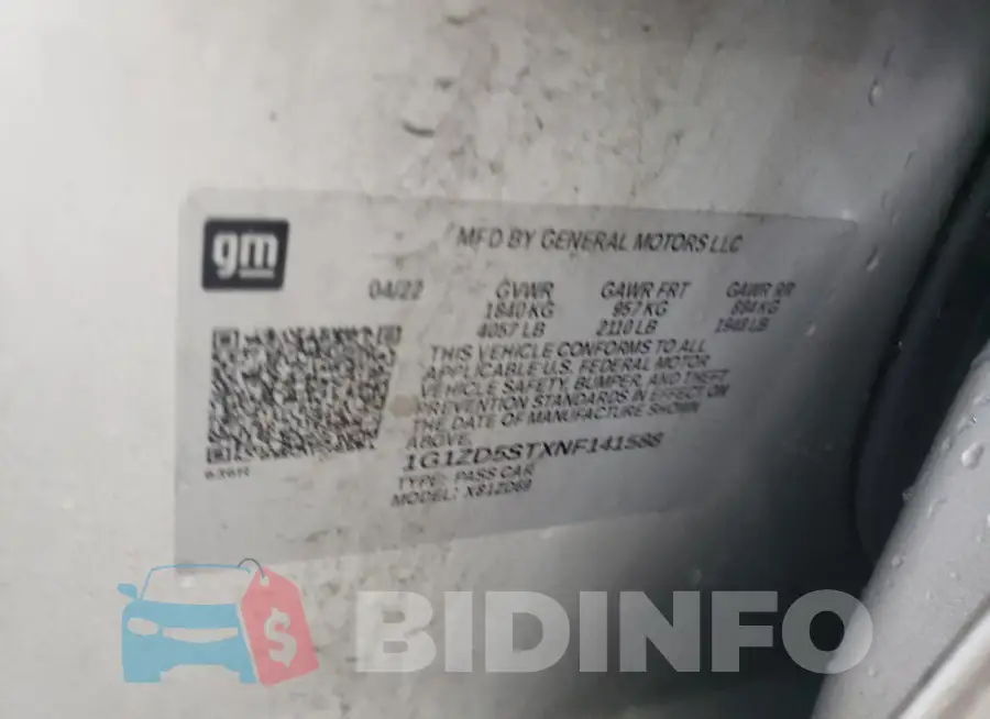 1G1ZD5STXNF141588 Photo# 12