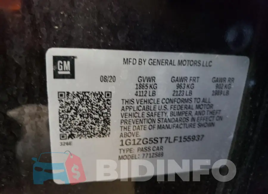 1G1ZG5ST7LF155937 Photo# 12