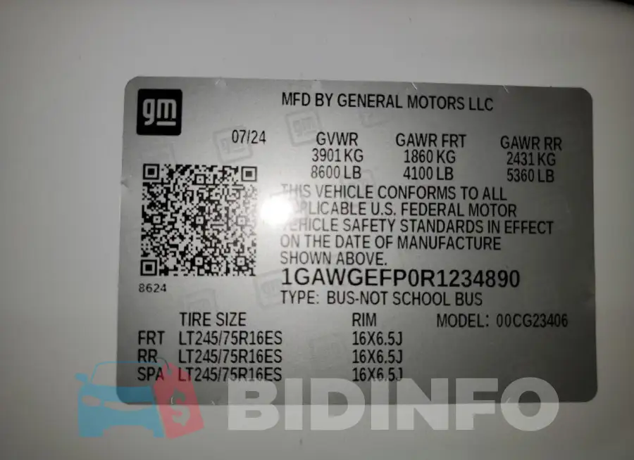 1GAWGEFP0R1234890 Photo# 12