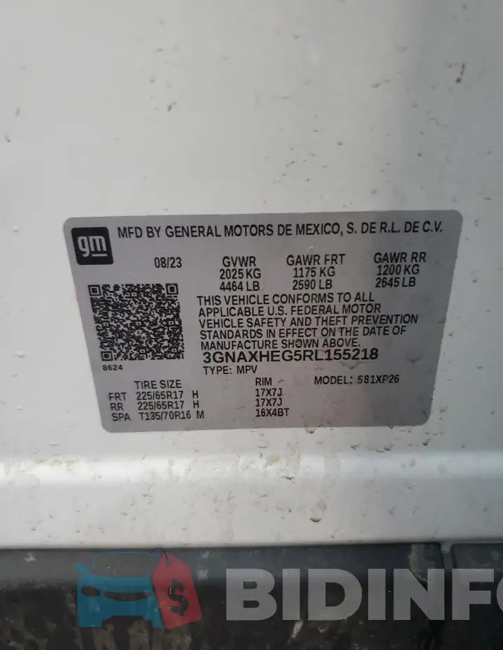 3GNAXHEG5RL155218 Photo# 12