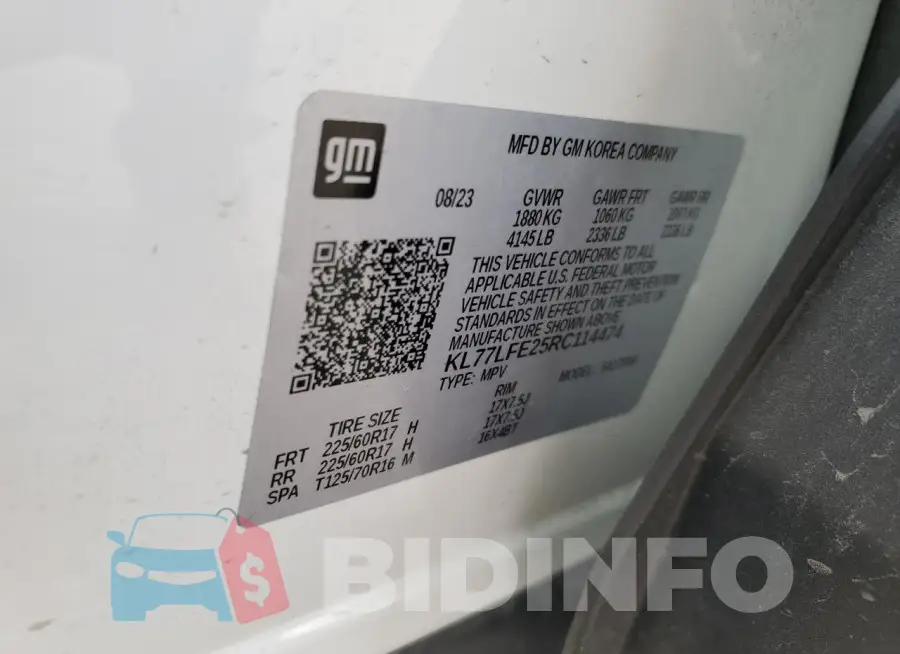 KL77LFE25RC114474 Photo# 13