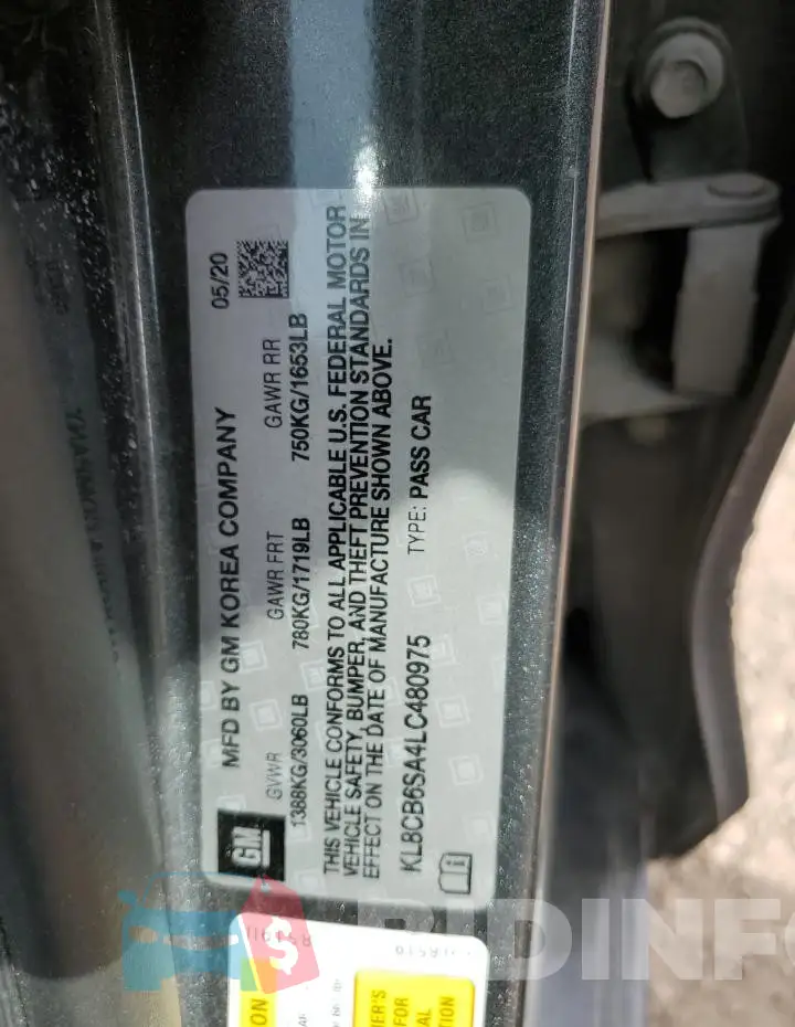 KL8CB6SA4LC480975 Photo# 12