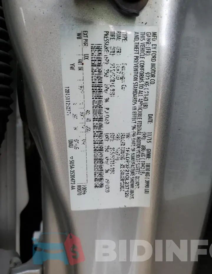 1FADP3F21GL237120 Photo# 12