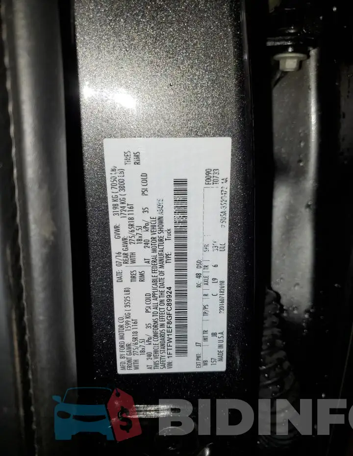 1FTFW1EF8GFC89924 Photo# 12