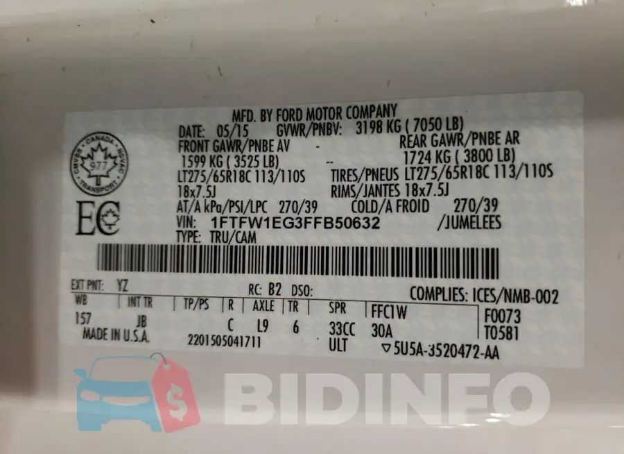 1FTFW1EG3FFB50632 Photo# 12