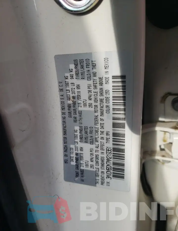 3MVDMBDM7MM219361 Photo# 12
