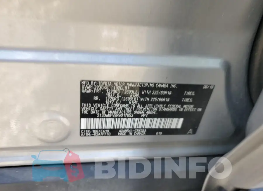 2T3DWRFV8KW017053 Photo# 13