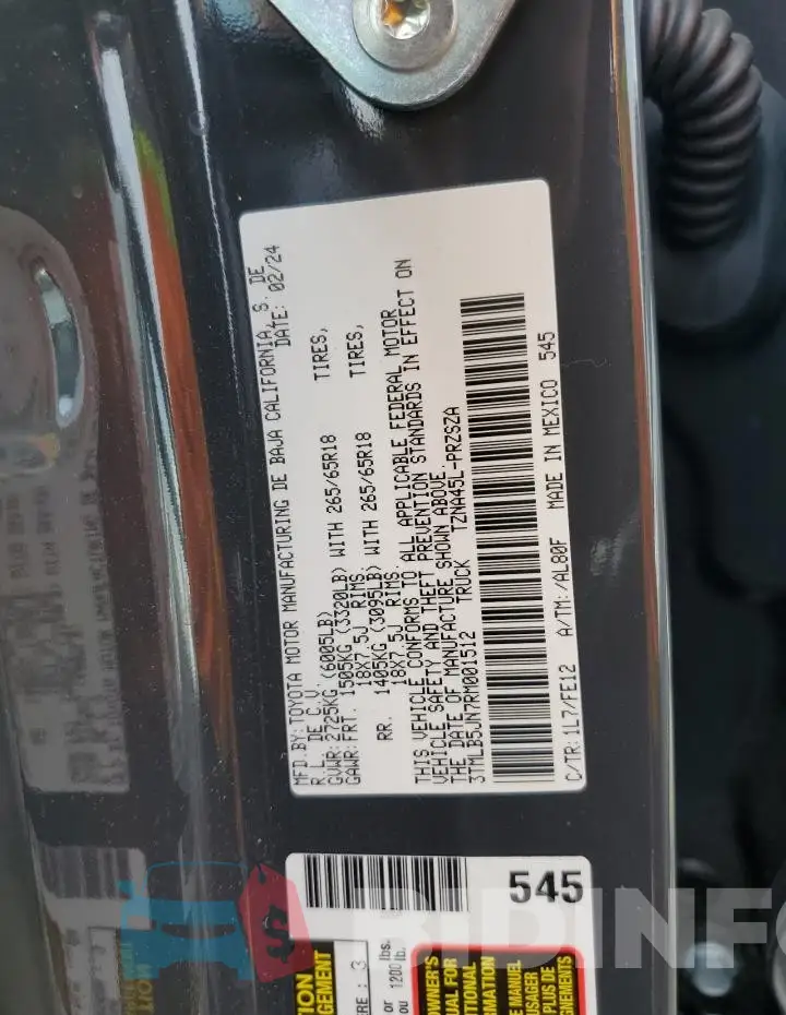3TMLB5JN7RM001512 Photo# 13