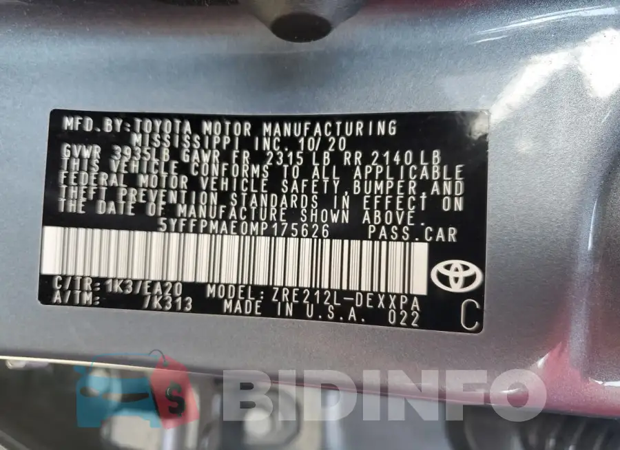 5YFFPMAE0MP175626 Photo# 13