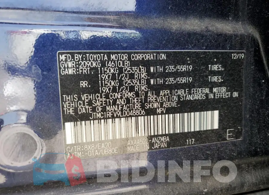 JTMC1RFV9LD048806 Photo# 13