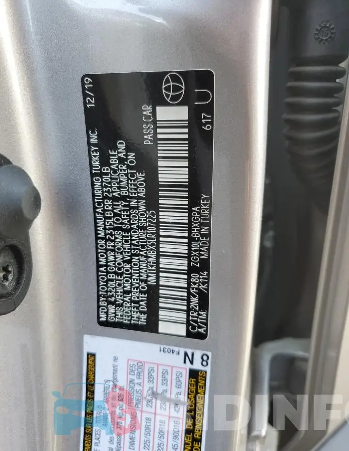 NMTKHMBX5LR107225 Photo# 12