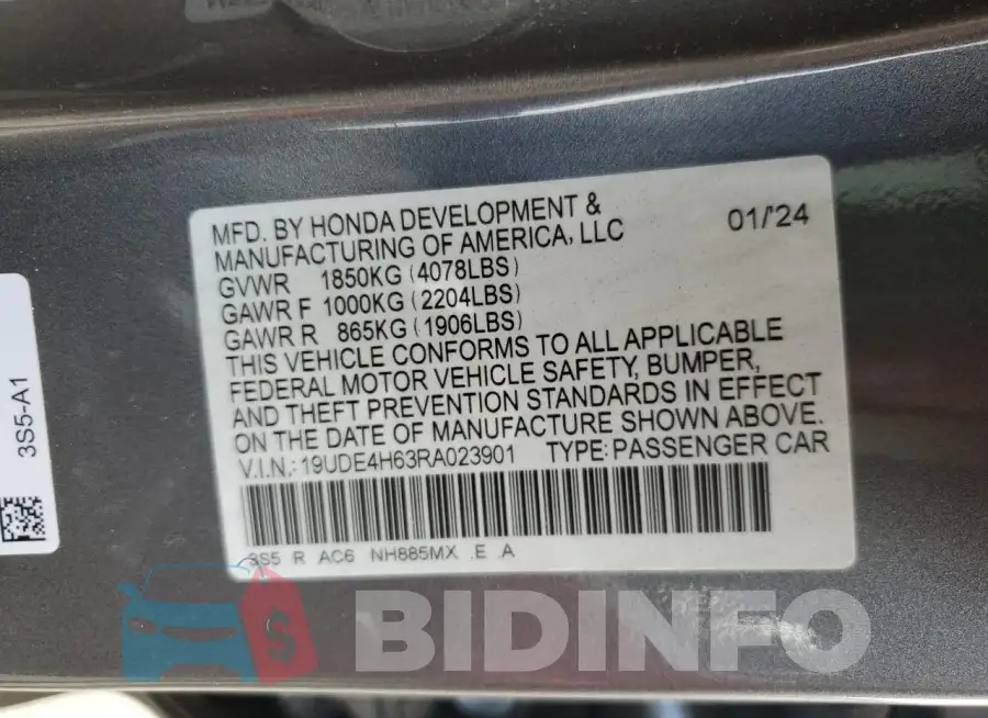 19UDE4H63RA023901 Photo# 13