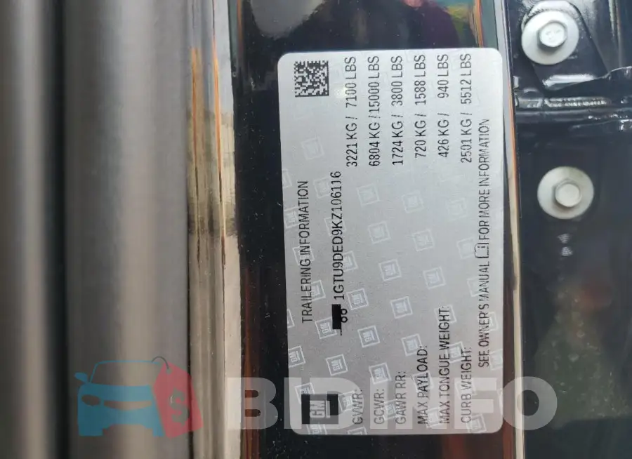 1GTU9DED9KZ106116 Photo# 12
