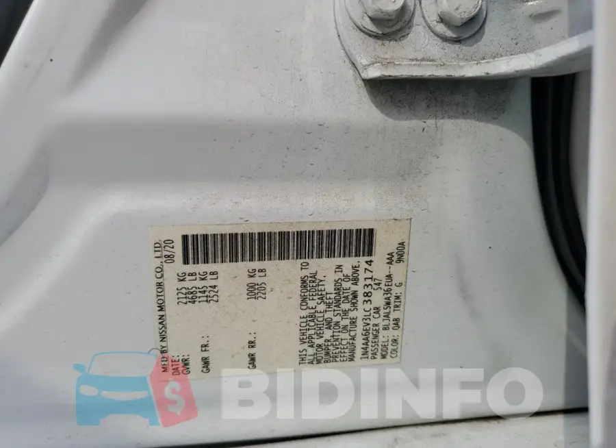 1N4AA6EV3LC383174 Photo# 12