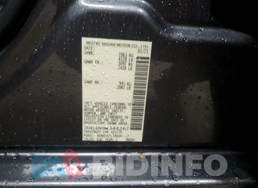 1N4BL4DVXMN344267 Photo# 13