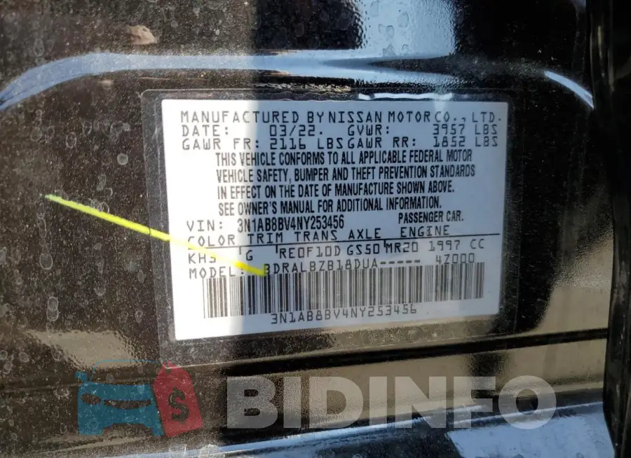 3N1AB8BV4NY253456 Photo# 12