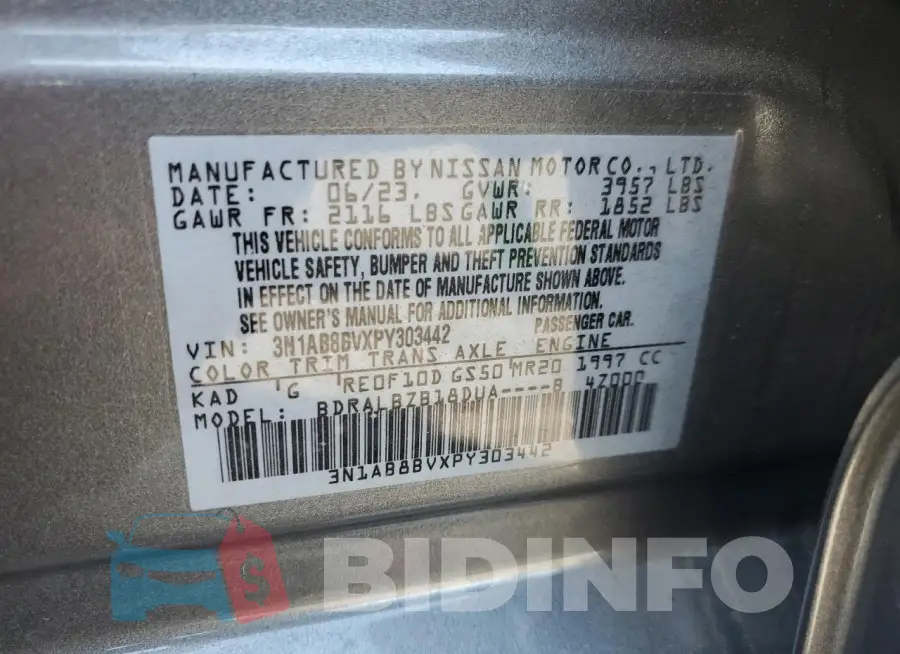 3N1AB8BVXPY303442 Photo# 12