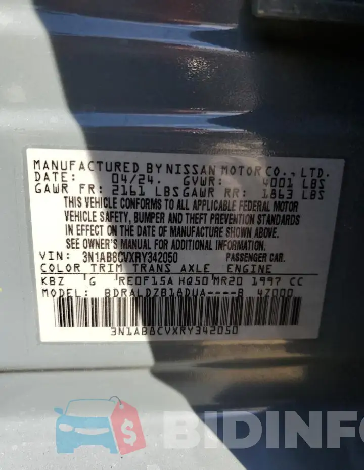 3N1AB8CVXRY342050 Photo# 13