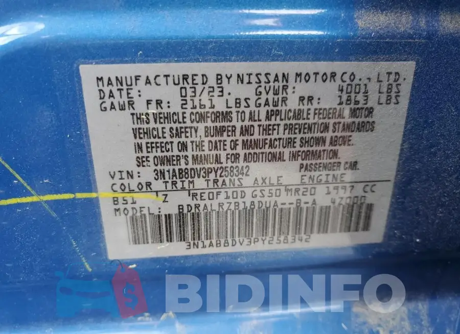3N1AB8DV3PY258342 Photo# 12