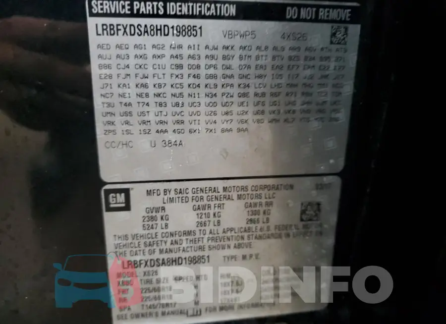 LRBFXDSA8HD198851 Photo# 13