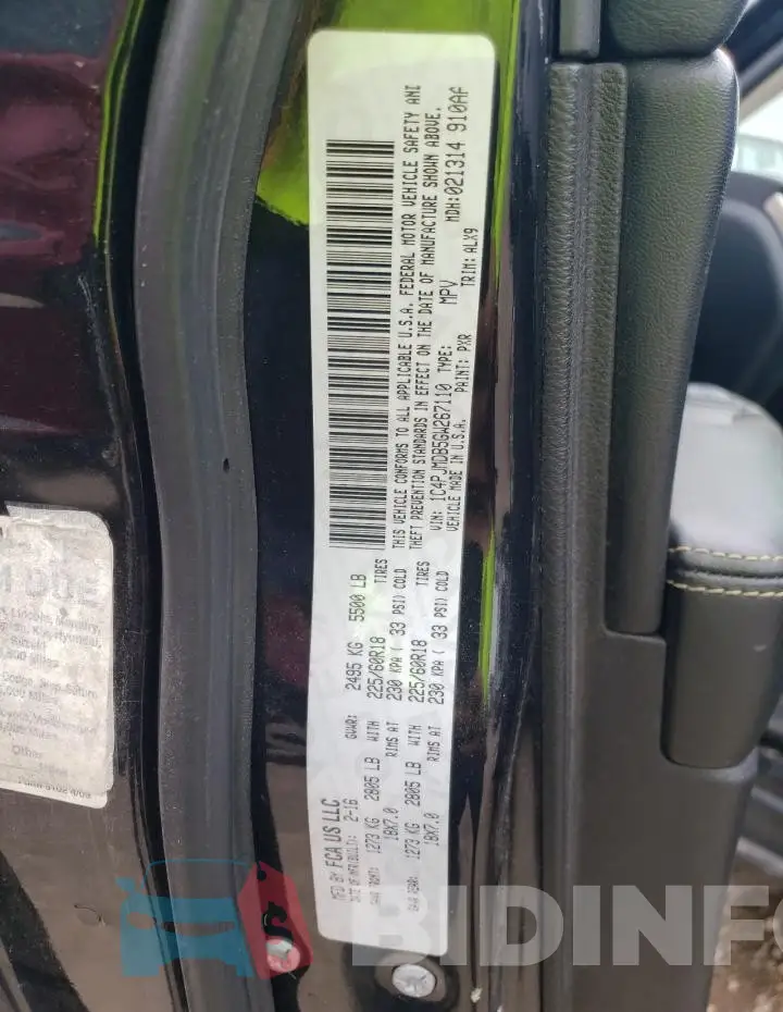1C4PJMDB5GW267110 Photo# 12