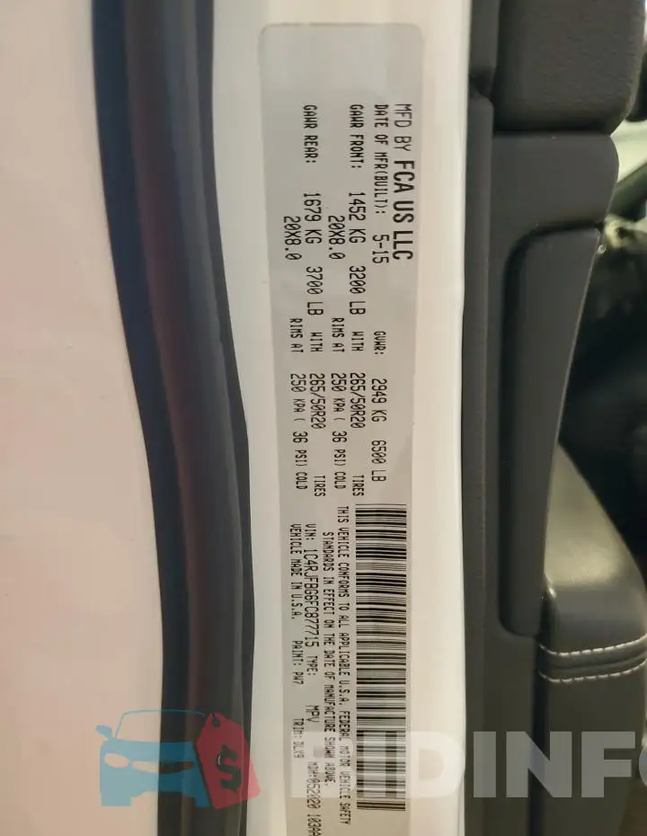 1C4RJFBG6FC877715 Photo# 14