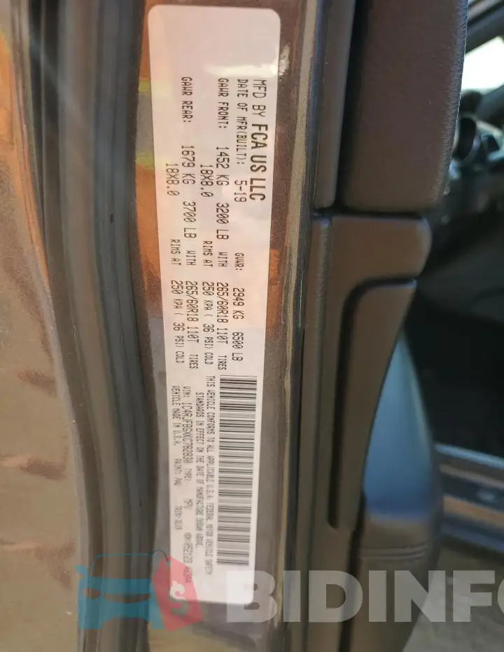 1C4RJFBGXKC782830 Photo# 13
