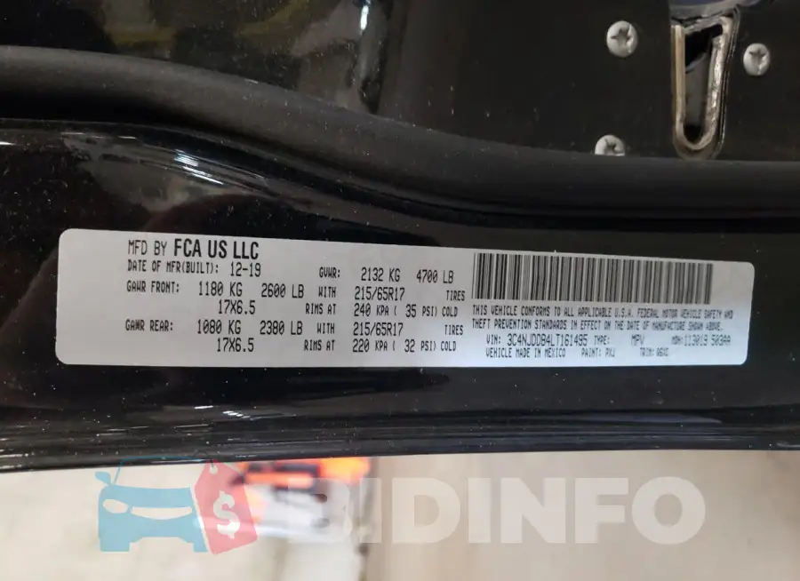 3C4NJDDB4LT161495 Photo# 13