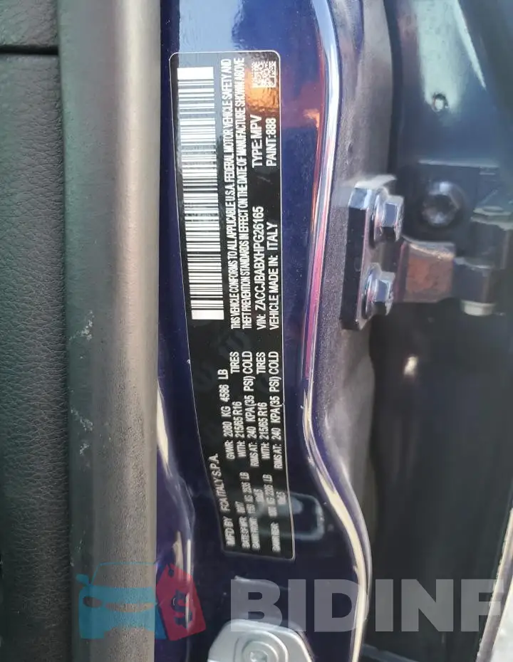 ZACCJBABXHPG26165 Photo# 12