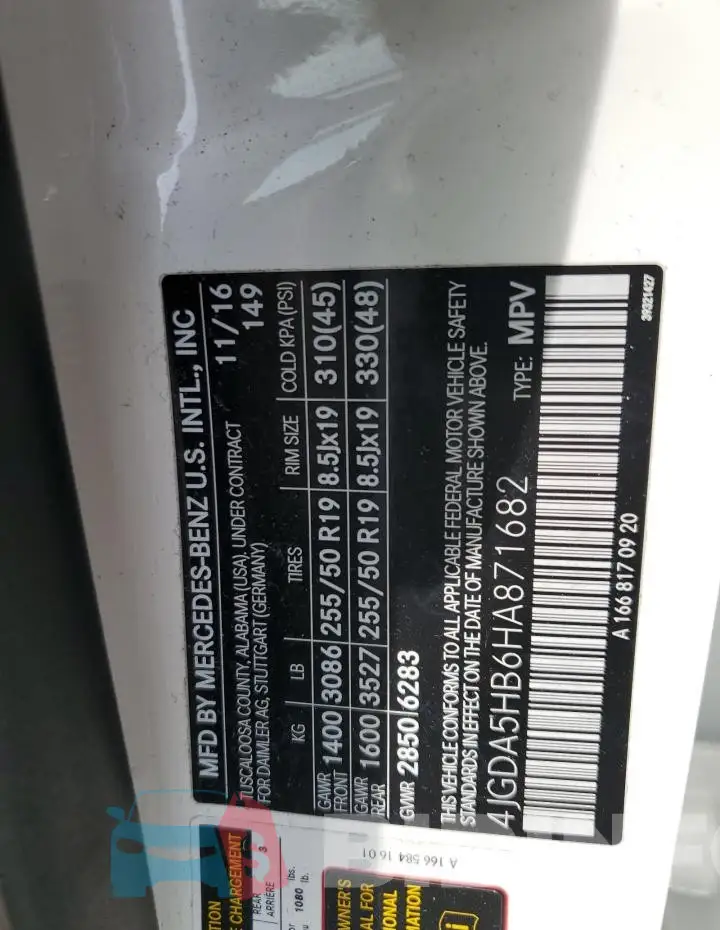 4JGDA5HB6HA871682 Photo# 12
