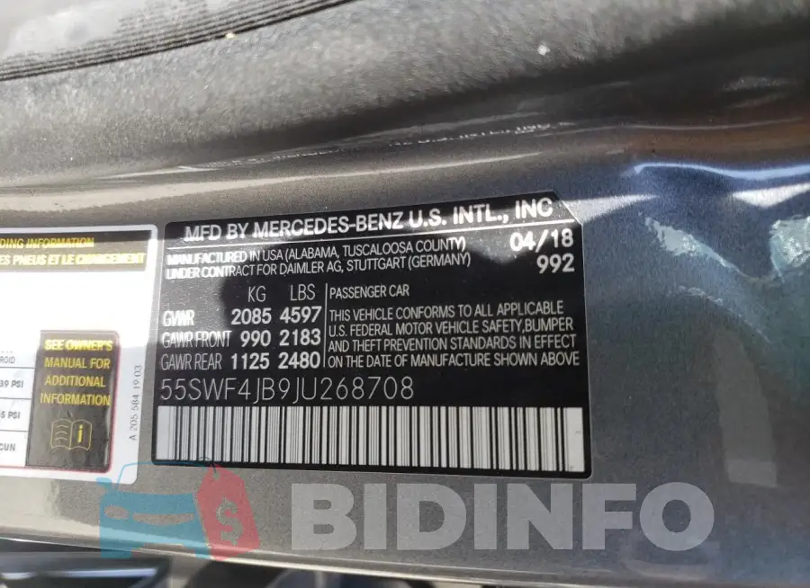 55SWF4JB9JU268708 Photo# 12