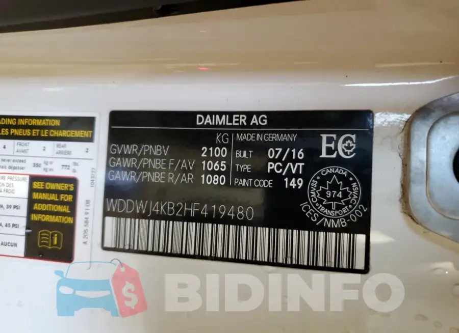 WDDWJ4KB2HF419480 Photo# 13