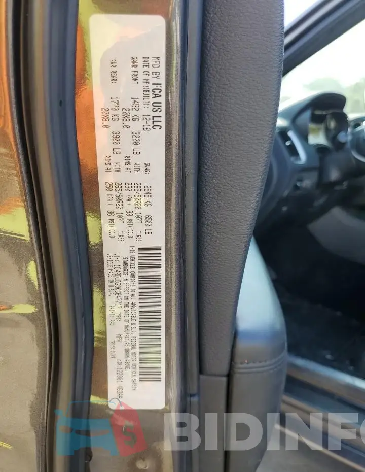 1C4RDJDG9KC647717 Photo# 14