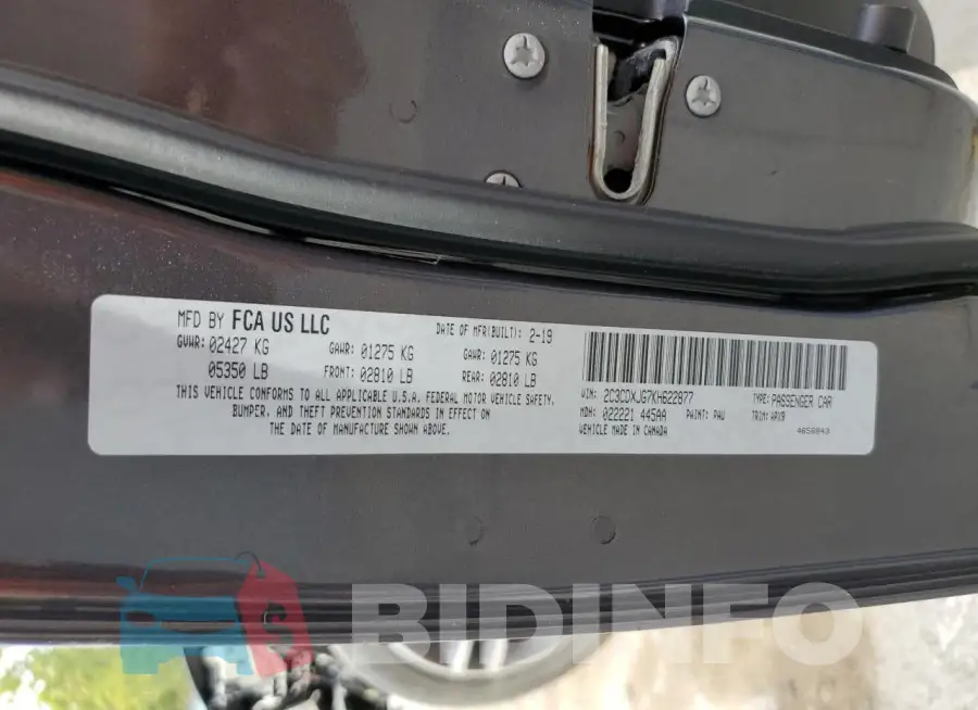 2C3CDXJG7KH622877 Photo# 12
