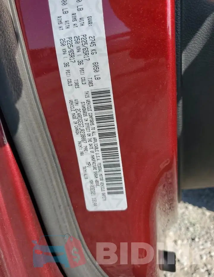 2C4RDGEG7JR238087 Photo# 14