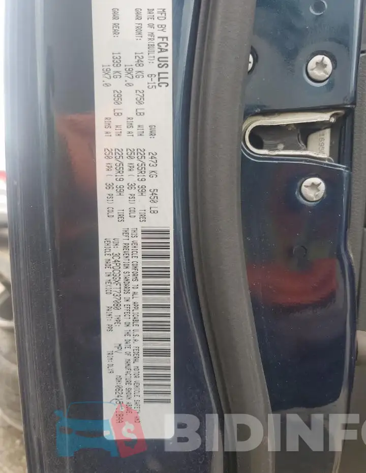 3C4PDCGGXFT737080 Photo# 14
