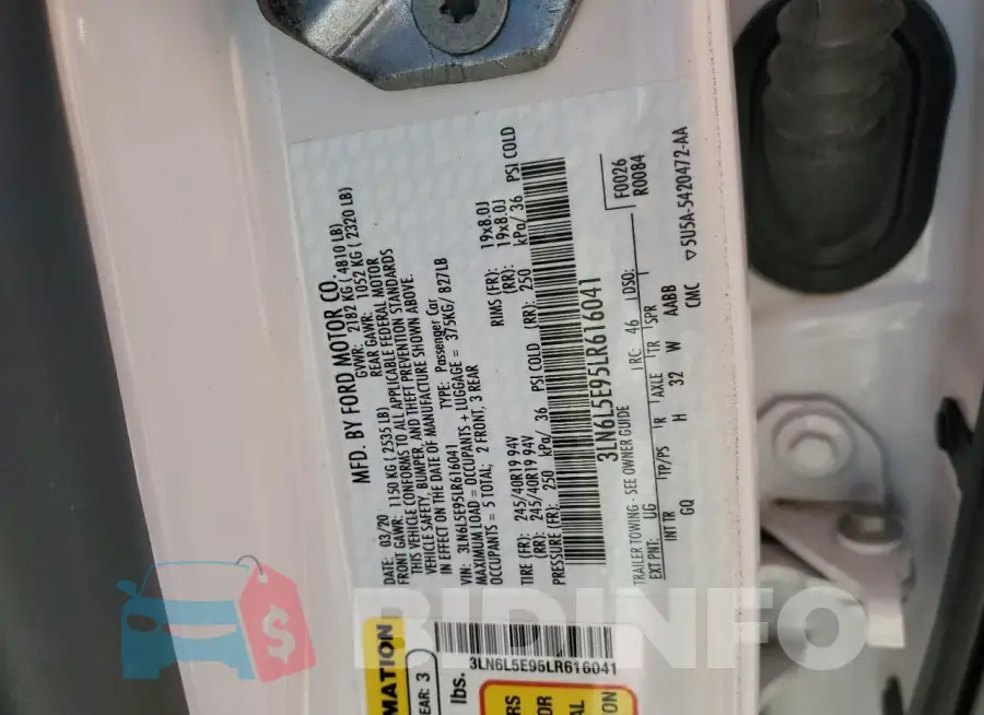 3LN6L5E95LR616041 Photo# 12