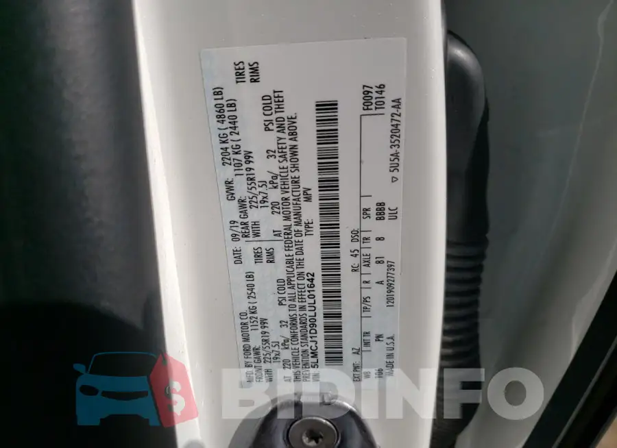 5LMCJ1D90LUL01642 Photo# 13