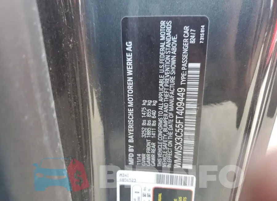 WMWSX3C55FT409449 Photo# 13