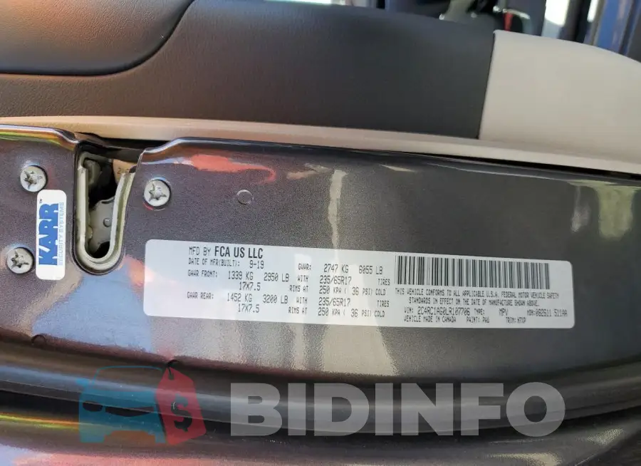 2C4RC1AG0LR107706 Photo# 13