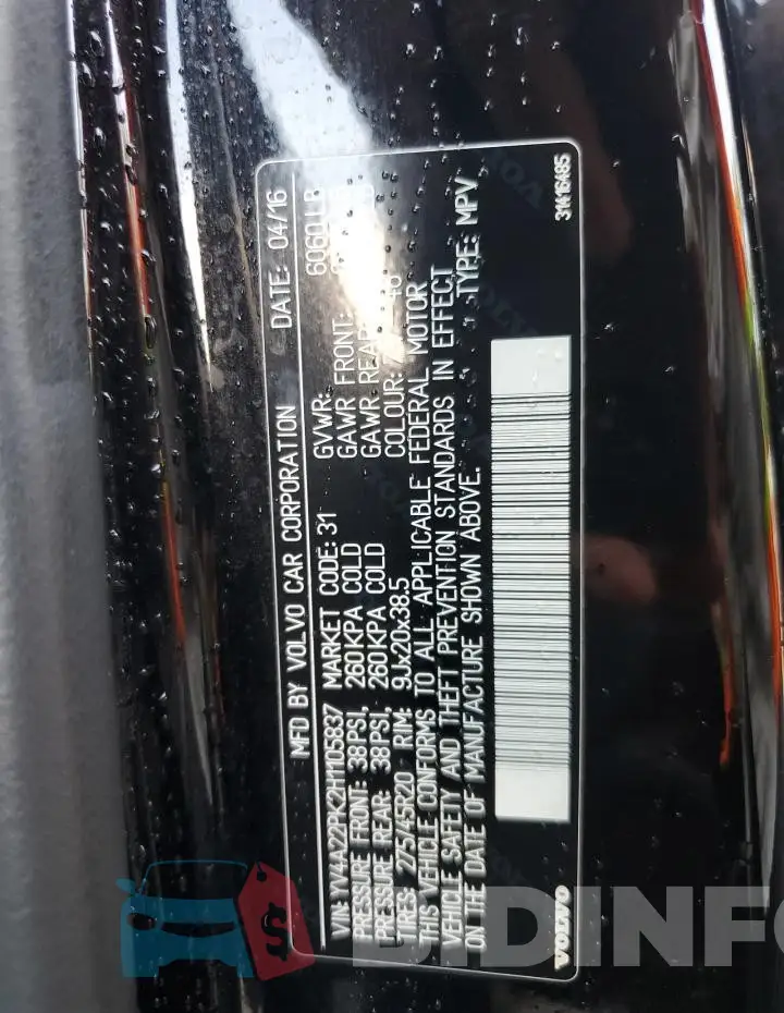 YV4A22PK2H1105837 Photo# 13